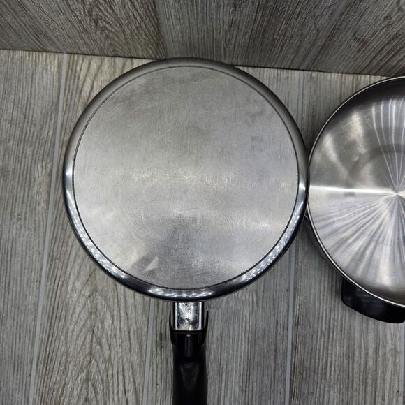 Vintage Royal Queen Multi-Core 5 Ply 2 Qt Sauce‎ Pan Great Condition W Dome Lid - Picture 8 of 10